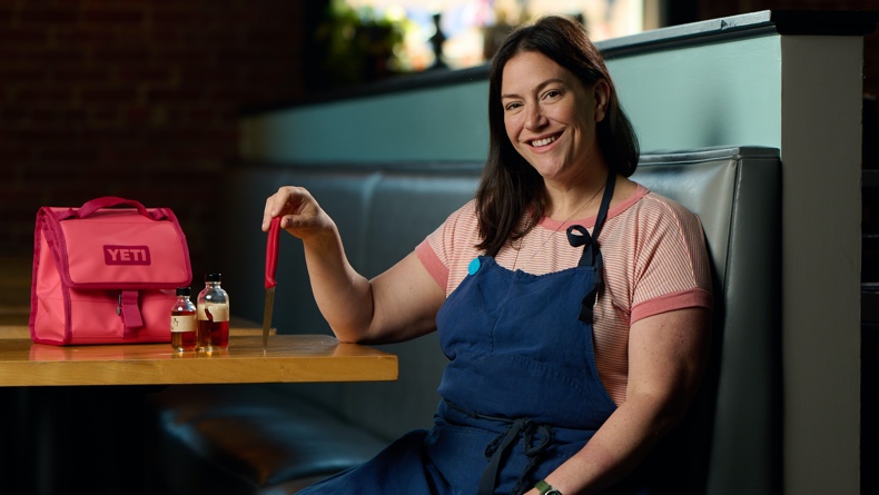 Freight House Chef/Owner Sara Bradley and her travel essentials William DeShazer